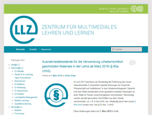 Tablet Screenshot of blog.llz.uni-halle.de