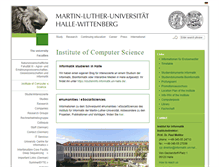 Tablet Screenshot of informatik.uni-halle.de