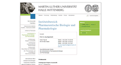 Desktop Screenshot of pb.pharmazie.uni-halle.de