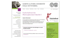 Desktop Screenshot of fachschaft.philfak1.uni-halle.de