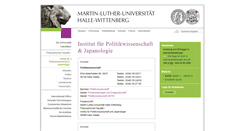 Desktop Screenshot of politik.uni-halle.de
