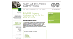 Desktop Screenshot of ecows2007.uni-halle.de