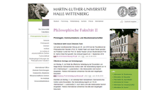 Desktop Screenshot of philfak2.uni-halle.de