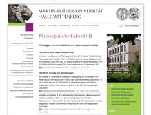 Tablet Screenshot of philfak2.uni-halle.de