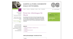 Desktop Screenshot of musik.uni-halle.de