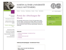 Tablet Screenshot of musik.uni-halle.de