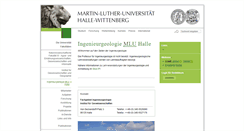 Desktop Screenshot of ingenieurgeologie.geologie.uni-halle.de