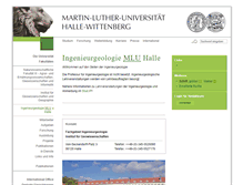 Tablet Screenshot of ingenieurgeologie.geologie.uni-halle.de