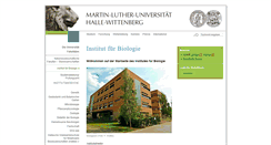 Desktop Screenshot of biologie.uni-halle.de