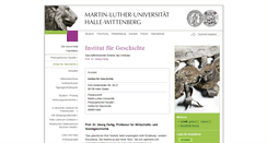 Desktop Screenshot of geschichte.uni-halle.de