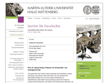 Tablet Screenshot of geschichte.uni-halle.de