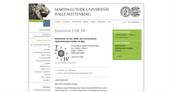 Desktop Screenshot of fachschaft.iw.uni-halle.de