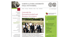 Desktop Screenshot of personal.wiwi.uni-halle.de