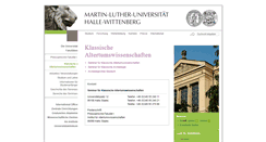 Desktop Screenshot of altertum.uni-halle.de