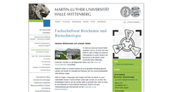 Desktop Screenshot of fachschaft.biochemtech.uni-halle.de