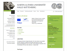 Tablet Screenshot of geoenvironment.uni-halle.de