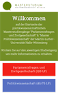 Mobile Screenshot of master.politik.uni-halle.de