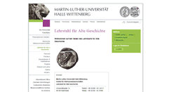 Desktop Screenshot of ancienthistory.altertum.uni-halle.de