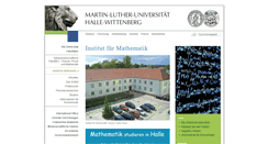 Desktop Screenshot of mathematik.uni-halle.de