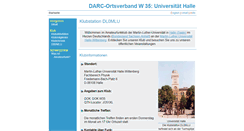 Desktop Screenshot of amateurradio.uni-halle.de