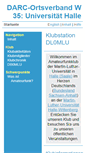 Mobile Screenshot of amateurradio.uni-halle.de