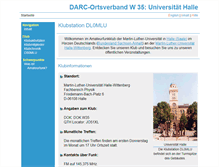 Tablet Screenshot of amateurradio.uni-halle.de