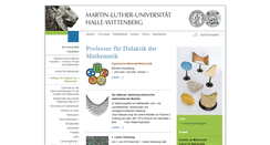 Desktop Screenshot of didaktik.mathematik.uni-halle.de