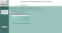 Desktop Screenshot of hsdbs.hof.uni-halle.de