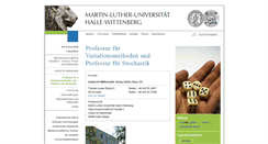 Desktop Screenshot of optimierung.mathematik.uni-halle.de
