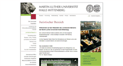 Desktop Screenshot of jura.uni-halle.de