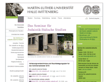 Tablet Screenshot of judaistik.uni-halle.de