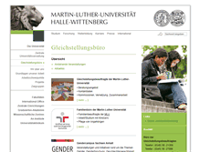 Tablet Screenshot of gleichstellung.uni-halle.de