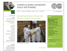 Tablet Screenshot of betriebsarzt.uni-halle.de