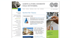 Desktop Screenshot of chemie.uni-halle.de