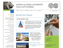 Tablet Screenshot of chemie.uni-halle.de