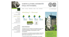 Desktop Screenshot of personal.verwaltung.uni-halle.de