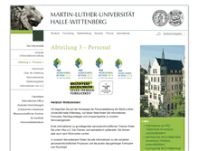 Tablet Screenshot of personal.verwaltung.uni-halle.de