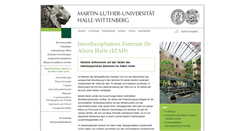Desktop Screenshot of izah.uni-halle.de
