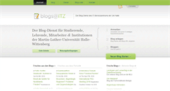 Desktop Screenshot of blogs.urz.uni-halle.de