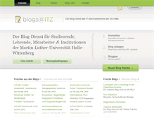 Tablet Screenshot of blogs.urz.uni-halle.de