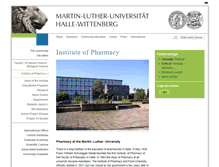 Tablet Screenshot of pharmazie.uni-halle.de