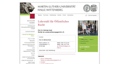 Desktop Screenshot of kluth.jura.uni-halle.de