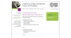 Desktop Screenshot of fachschaft.philfak2.uni-halle.de