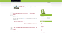 Desktop Screenshot of blog.wiwi.uni-halle.de