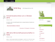Tablet Screenshot of blog.wiwi.uni-halle.de