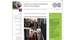 Desktop Screenshot of musikwiss.uni-halle.de