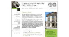 Desktop Screenshot of careercenter.uni-halle.de