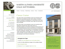 Tablet Screenshot of careercenter.uni-halle.de