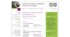Desktop Screenshot of indogerm.uni-halle.de