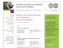 Tablet Screenshot of indogerm.uni-halle.de